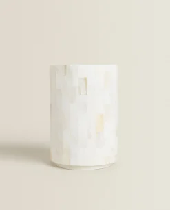Glasses*ZARA Home Mother-Of-Pearl Tumbler White
