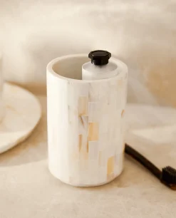 Glasses*ZARA Home Mother-Of-Pearl Tumbler White