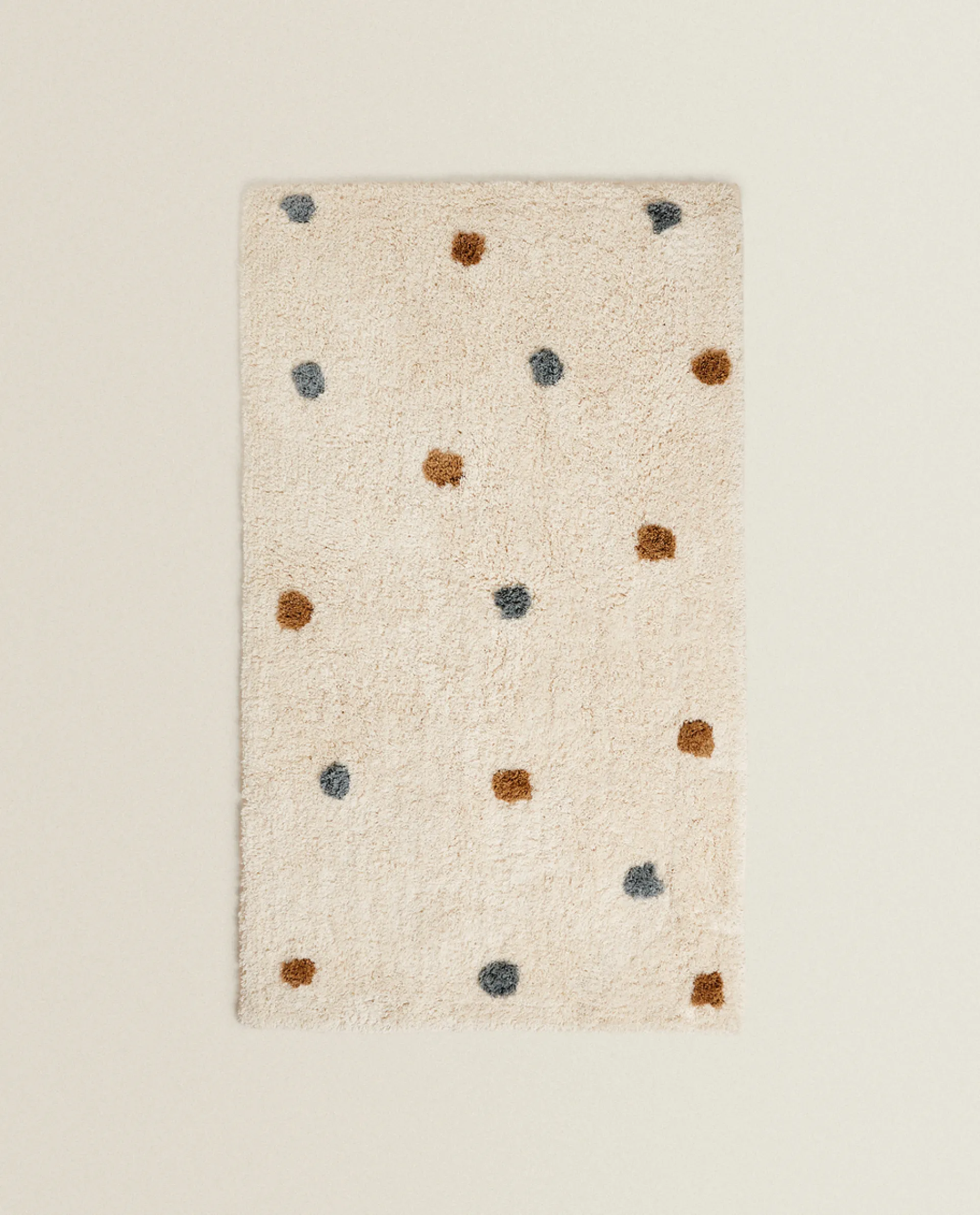Rugs*ZARA Home Multicolored Dotted Rug Cream