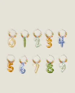 Borosilicate Glass*ZARA Home Number Glass Markers Green