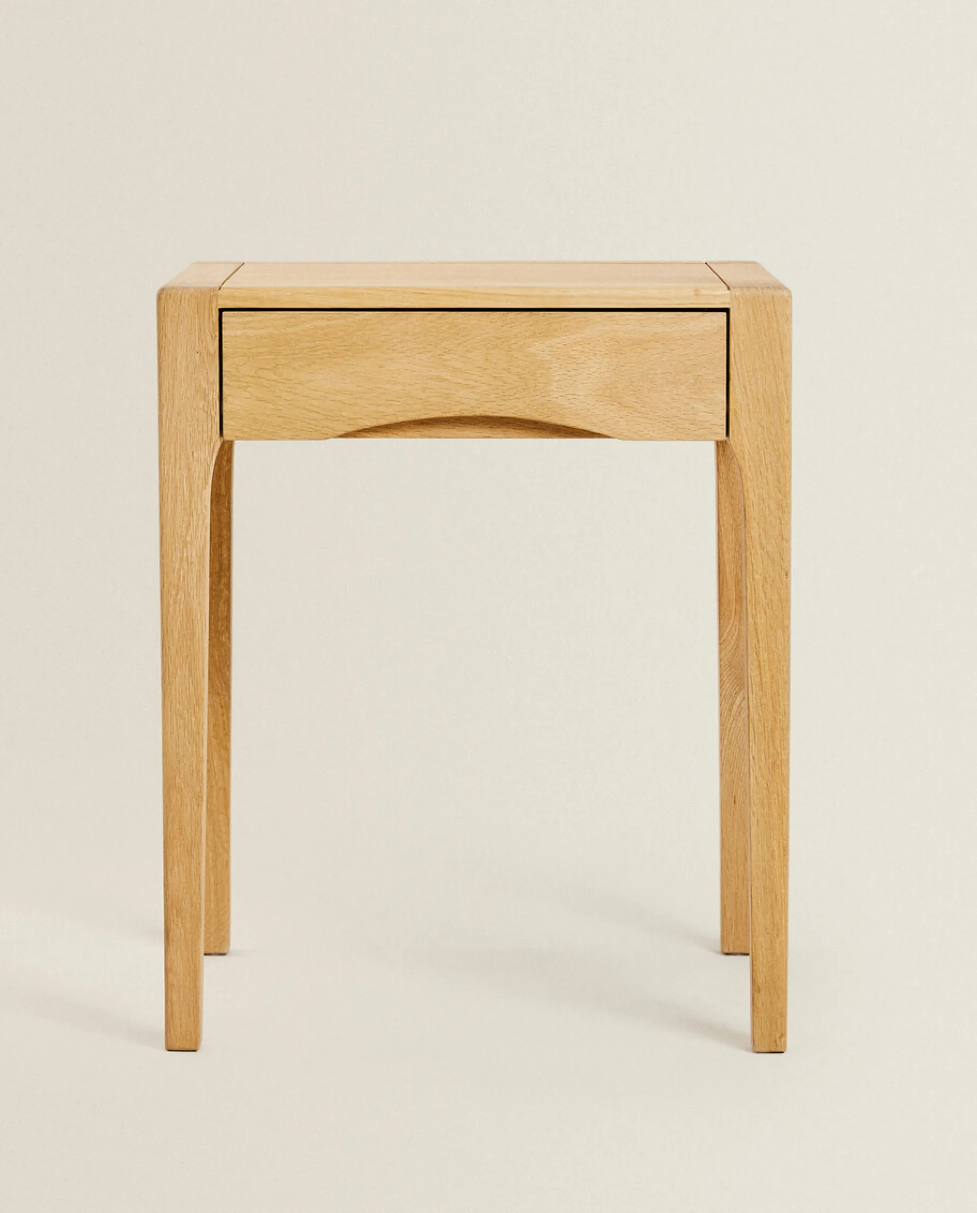 Bedside/Occasional Tables*ZARA Home Oak Bedside Table With Drawer Natural Colour