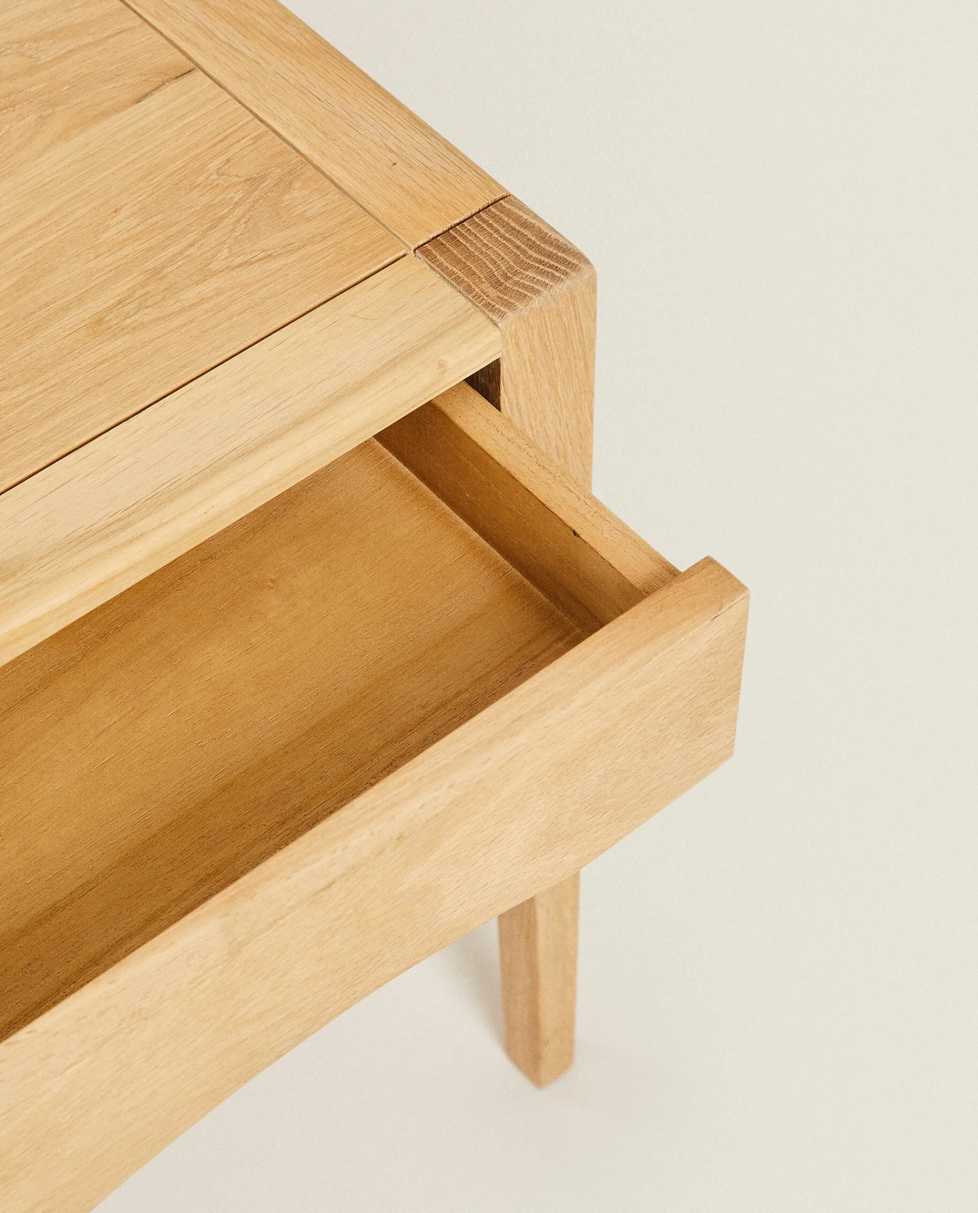 Bedside/Occasional Tables*ZARA Home Oak Bedside Table With Drawer Natural Colour