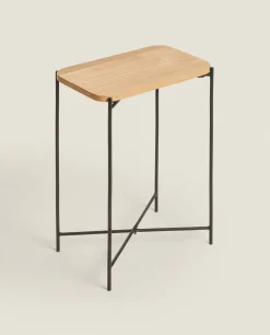 Bedside/Occasional Tables*ZARA Home Oak Side Table Black