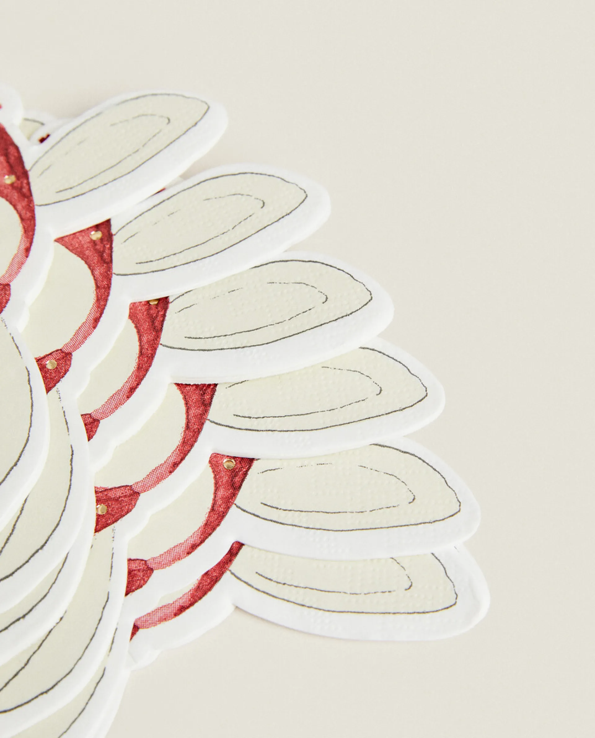 Kids*ZARA Home Pack Of Children'S Paper Napkins With Christmas Bunny Rabbit Multicolored