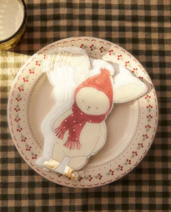 Kids*ZARA Home Pack Of Children'S Paper Napkins With Christmas Bunny Rabbit Multicolored