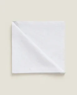 Dining*ZARA Home Pack Of Christmas Glittery Floral Jacquard Napkins Golden