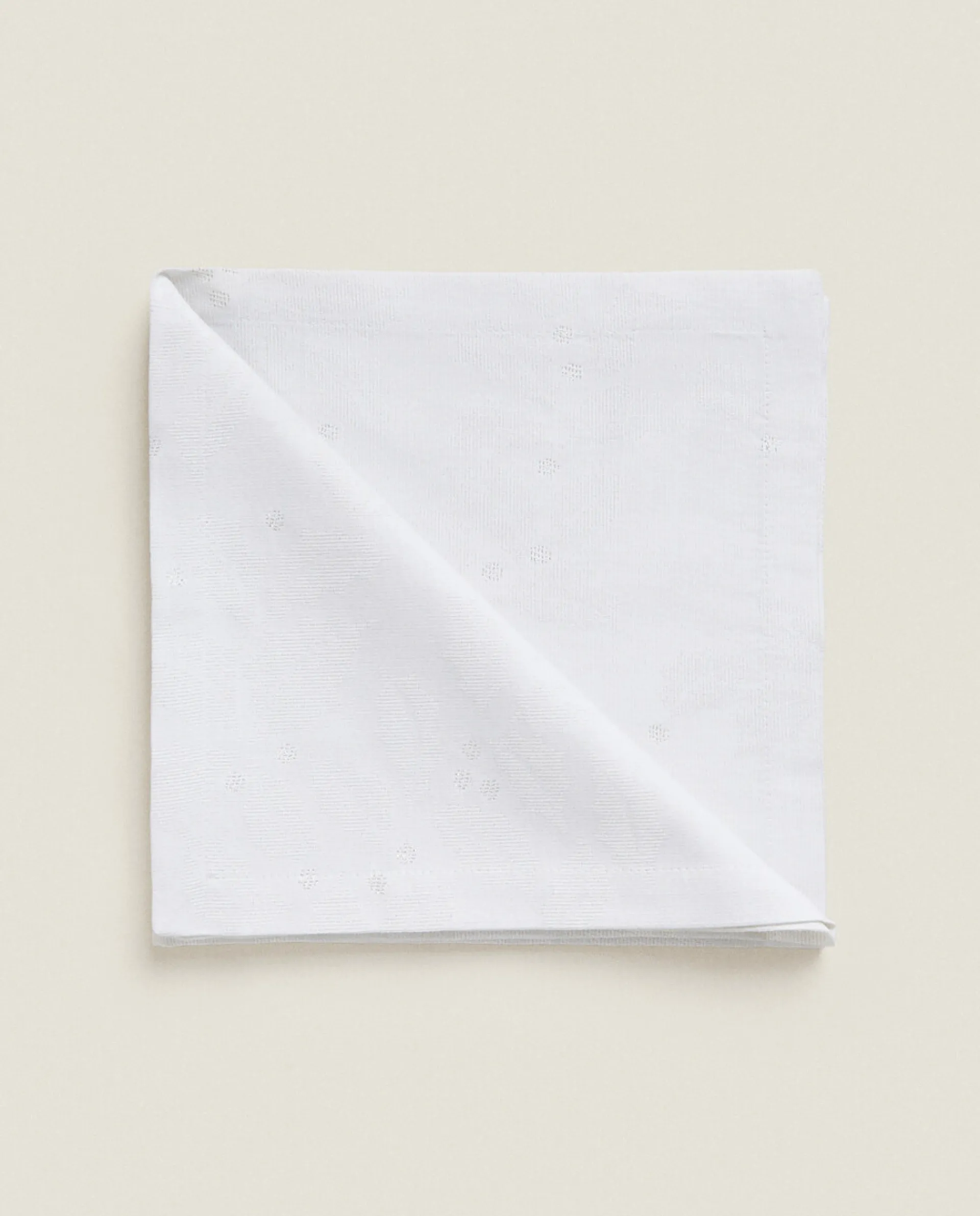 Dining*ZARA Home Pack Of Christmas Glittery Floral Jacquard Napkins Golden