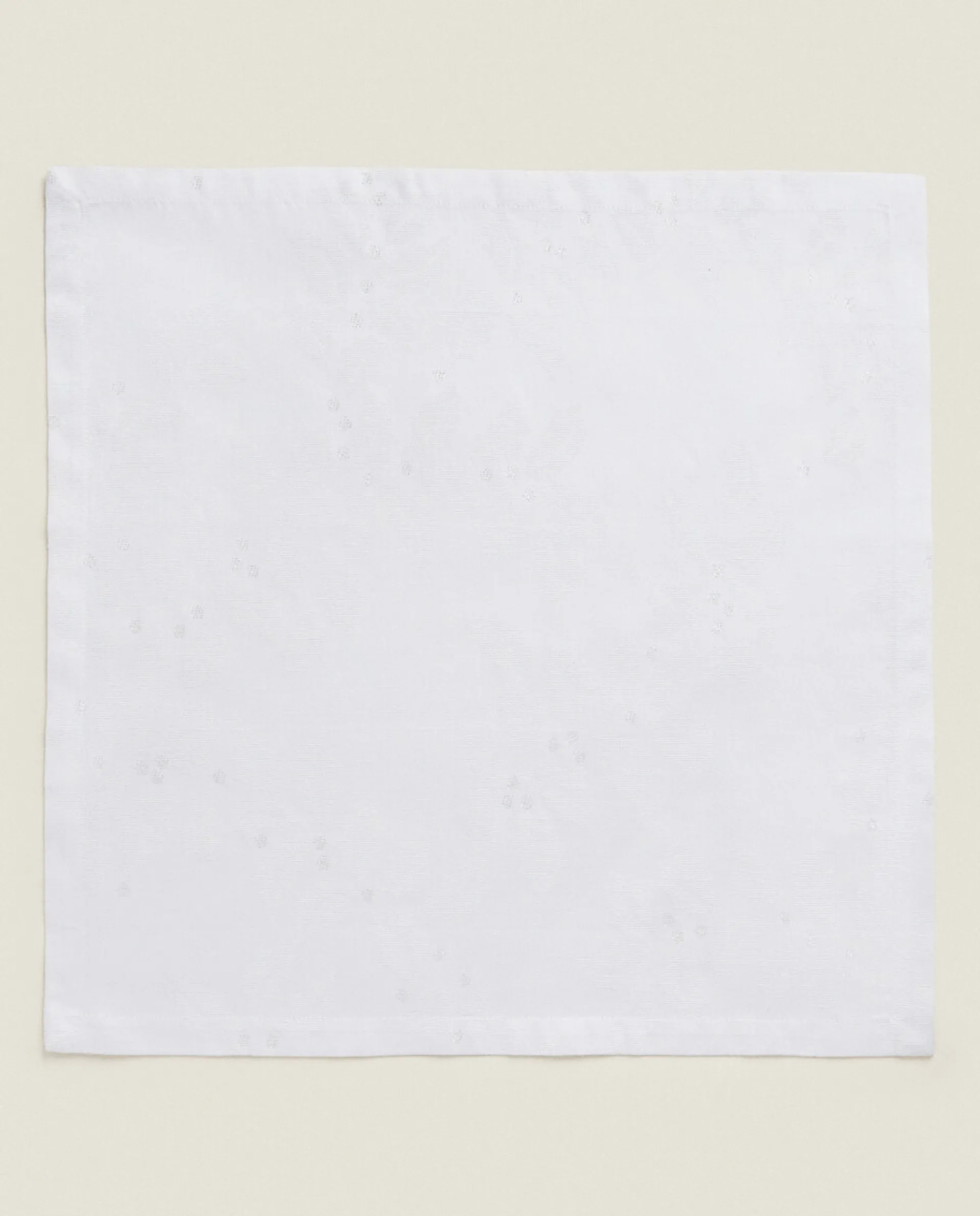 Dining*ZARA Home Pack Of Christmas Glittery Floral Jacquard Napkins Golden