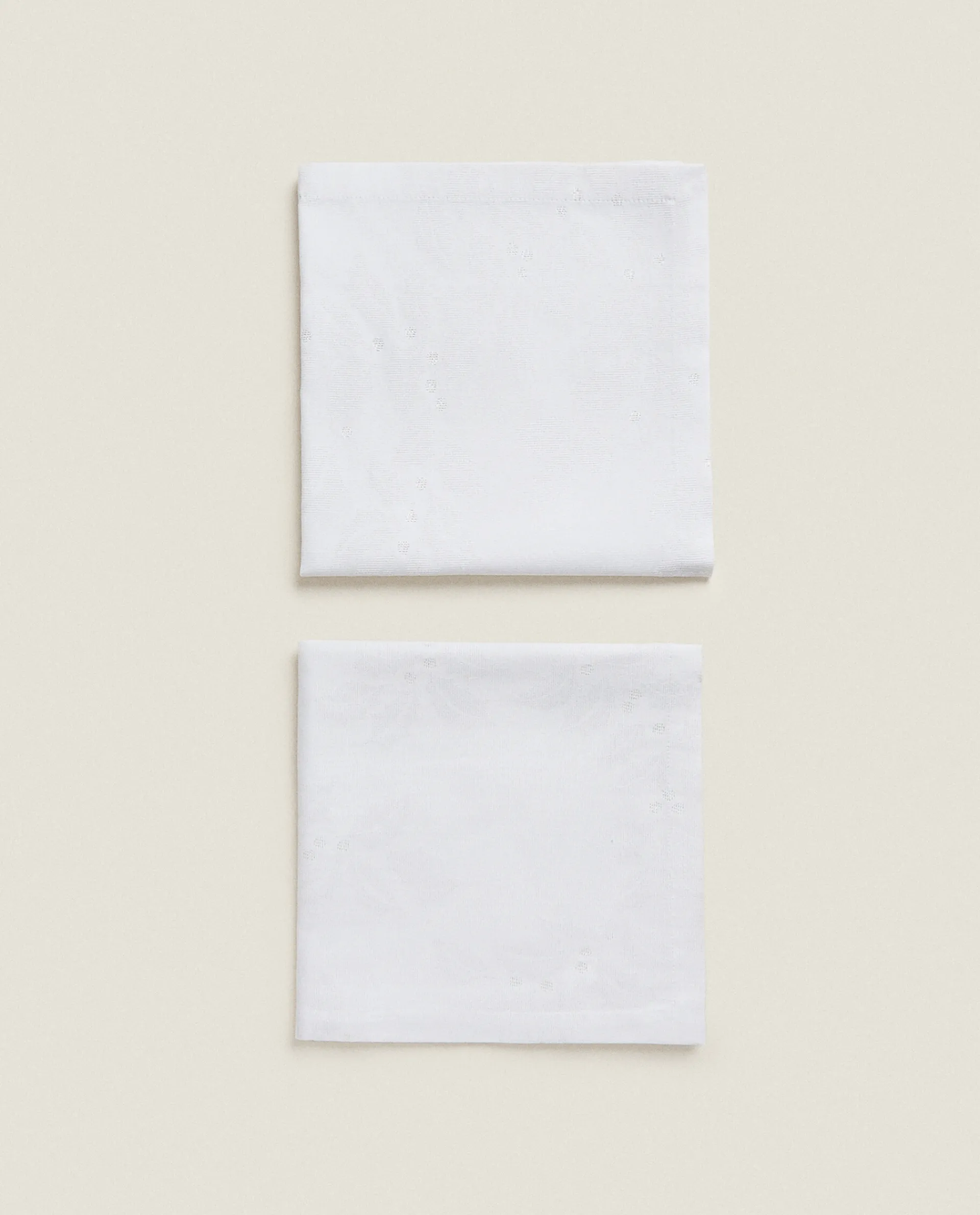 Dining*ZARA Home Pack Of Christmas Glittery Floral Jacquard Napkins Golden