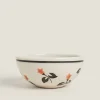 Bowls*ZARA Home Painted Flower Mini Bowl Beige