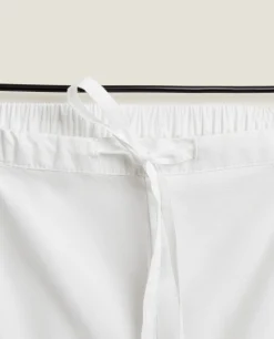 Pajamas*ZARA Home Pants With Lace Trim Hems White