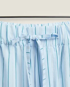 Pajamas*ZARA Home Pants With Thin Stripes Blue