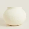 Vases*ZARA Home Papier-Mache Vase White