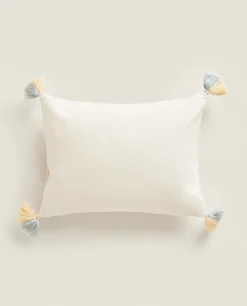 Throw Pillows*ZARA Home Peanuts™ Throw Pillow Cover With Tassels Multicolored