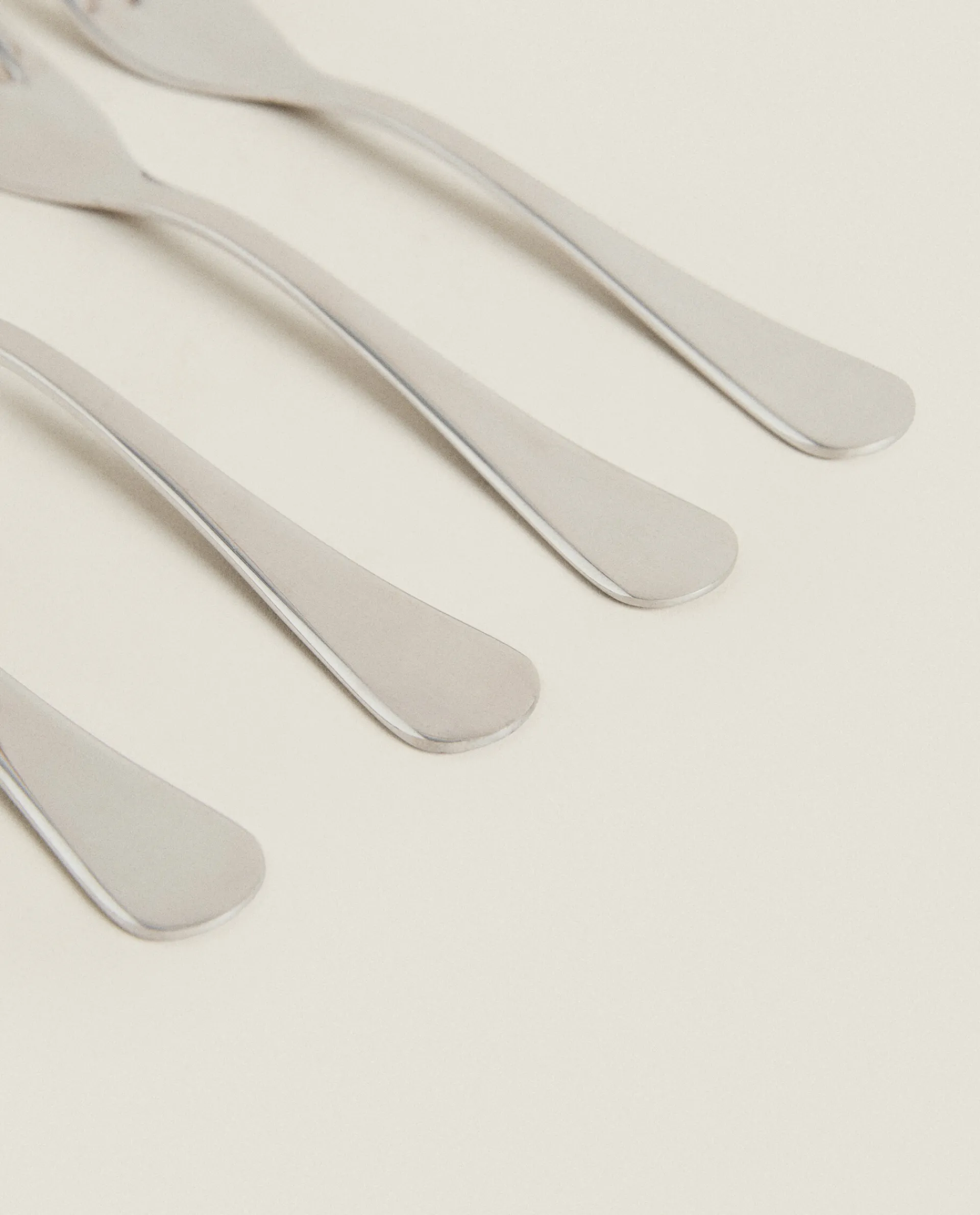 Cutlery*ZARA Home 4-Piece Brunch Fork Box Steel Grey