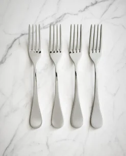 Cutlery*ZARA Home 4-Piece Classic Fork Box Steel Grey