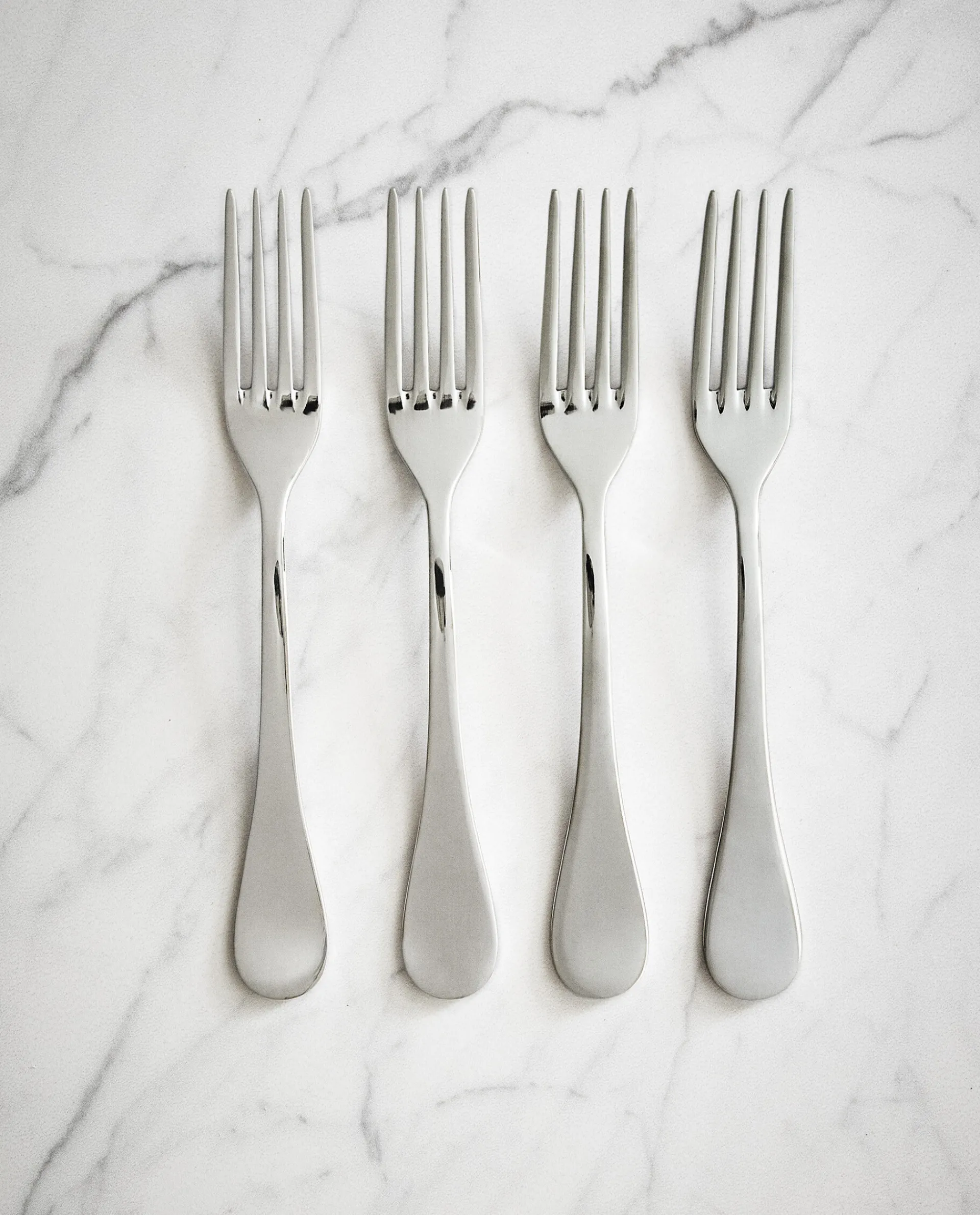 Cutlery*ZARA Home 4-Piece Classic Fork Box Steel Grey