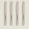 Cutlery*ZARA Home 4-Piece Classic Knife Box Steel Grey