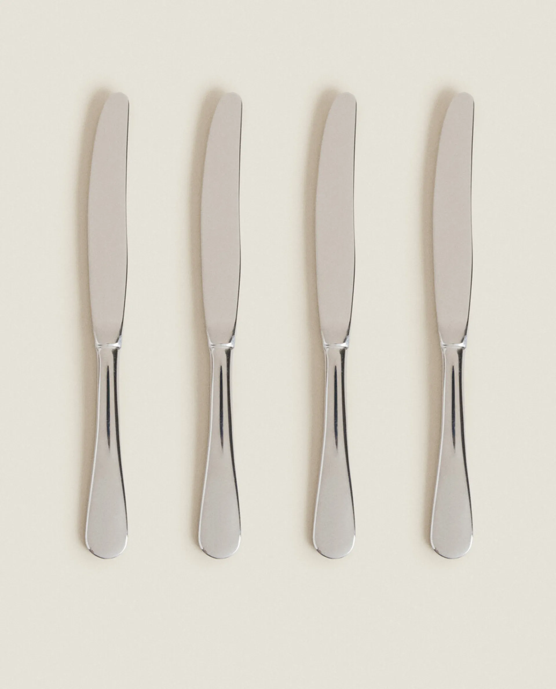 Cutlery*ZARA Home 4-Piece Classic Knife Box Steel Grey