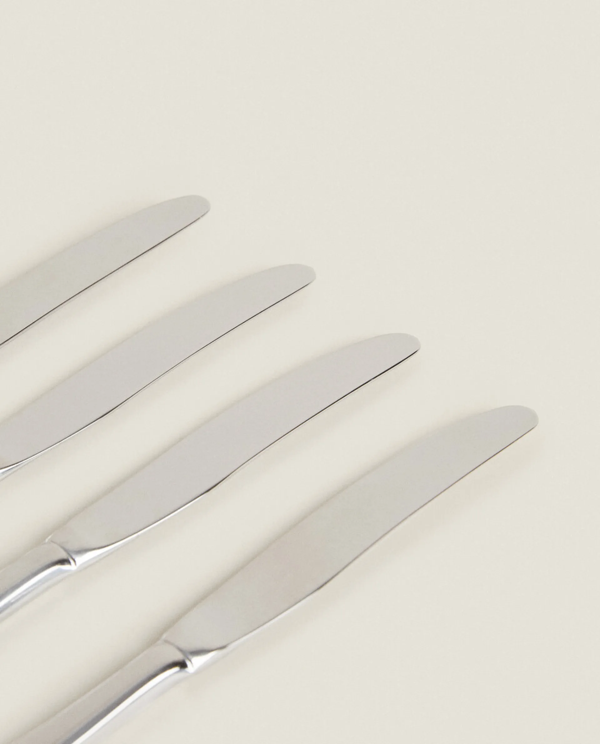 Cutlery*ZARA Home 4-Piece Classic Knife Box Steel Grey