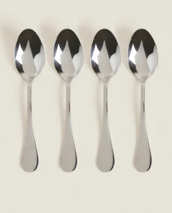 Cutlery*ZARA Home 4-Piece Classic Spoon Box Steel Grey