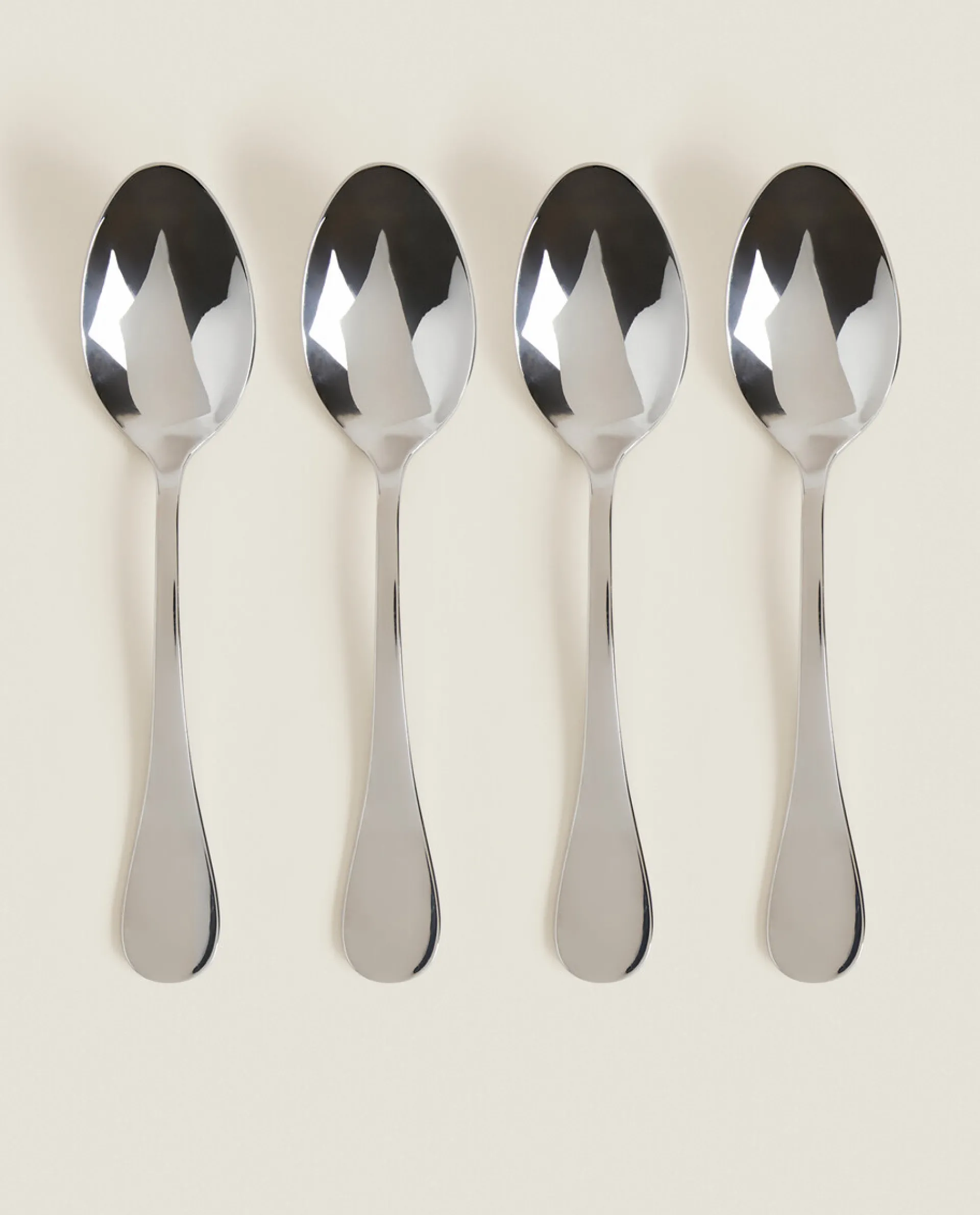 Cutlery*ZARA Home 4-Piece Classic Spoon Box Steel Grey