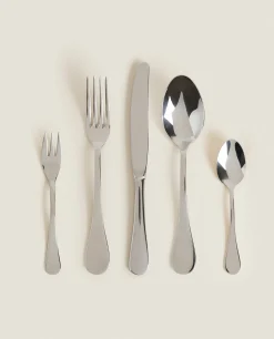 Cutlery*ZARA Home 4-Piece Classic Spoon Box Steel Grey