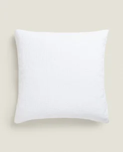 Pillowcases*ZARA Home Pillowcase With Bedspread Quilt Effect White
