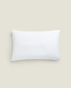 Pillowcases*ZARA Home Pillowcase With Bedspread Quilt Effect White