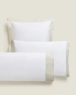 Pillowcases*ZARA Home Pillowcase With Border White