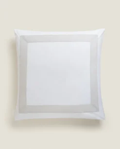 Pillowcases*ZARA Home Pillowcase With Linen Border White