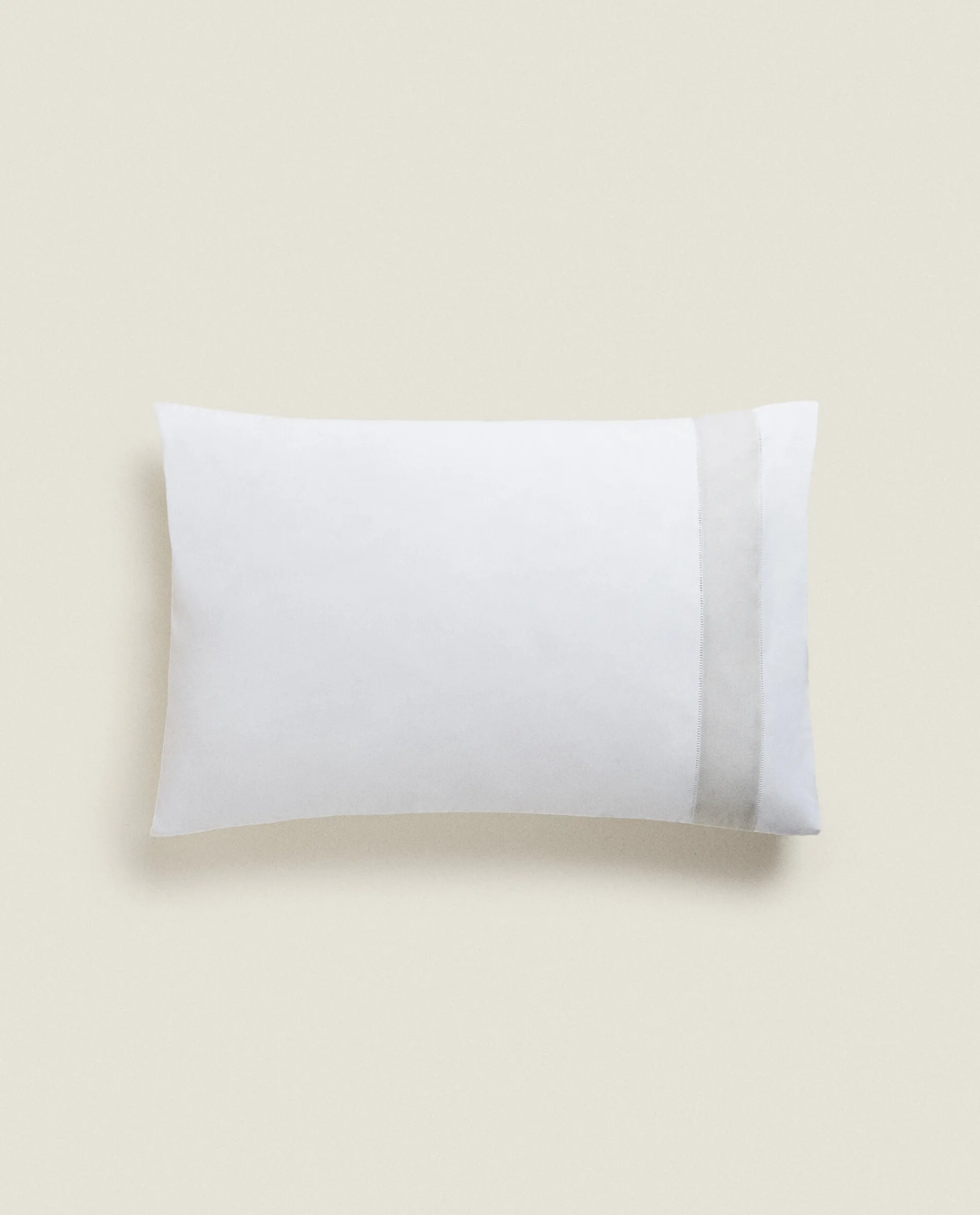Pillowcases*ZARA Home Pillowcase With Linen Border White