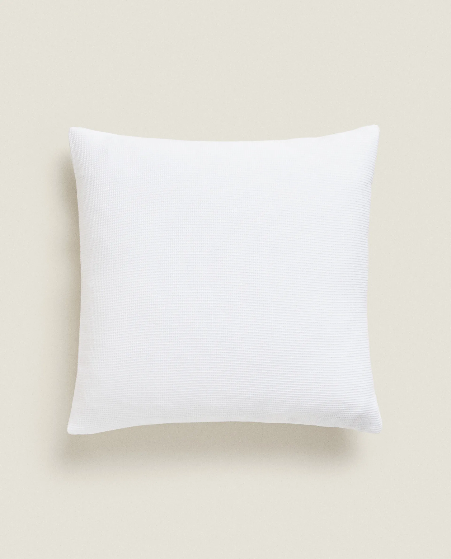Bedspreads*ZARA Home Pique Throw Pillow White