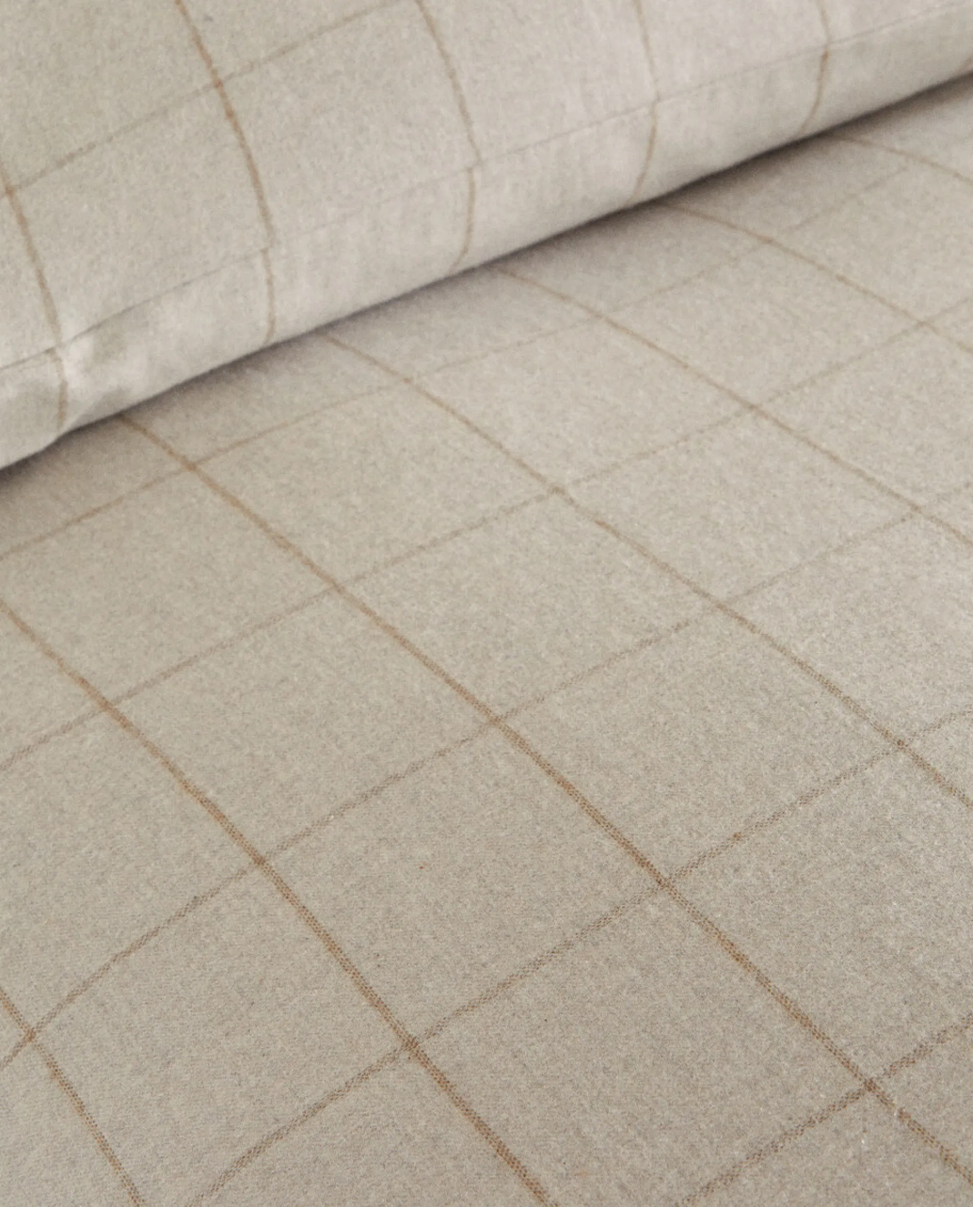 Duvet Covers*ZARA Home Plaid Flannel Duvet Cover Sand