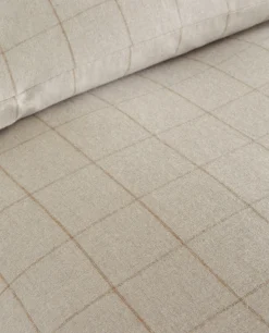 Fitted Sheets*ZARA Home Plaid Flannel Fitted Sheet Sand