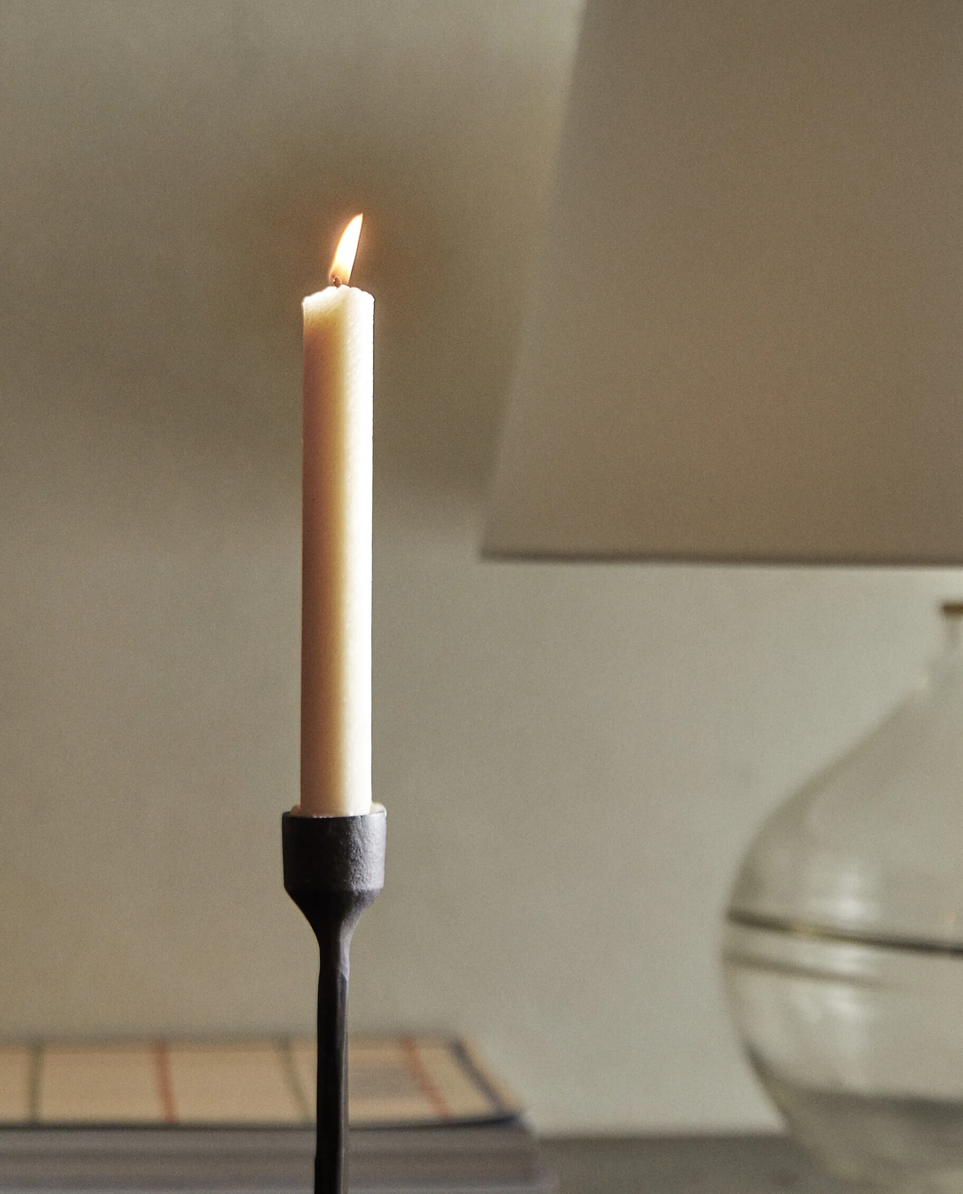 Candles*ZARA Home Plain Candle (Pack Of 4) Orange