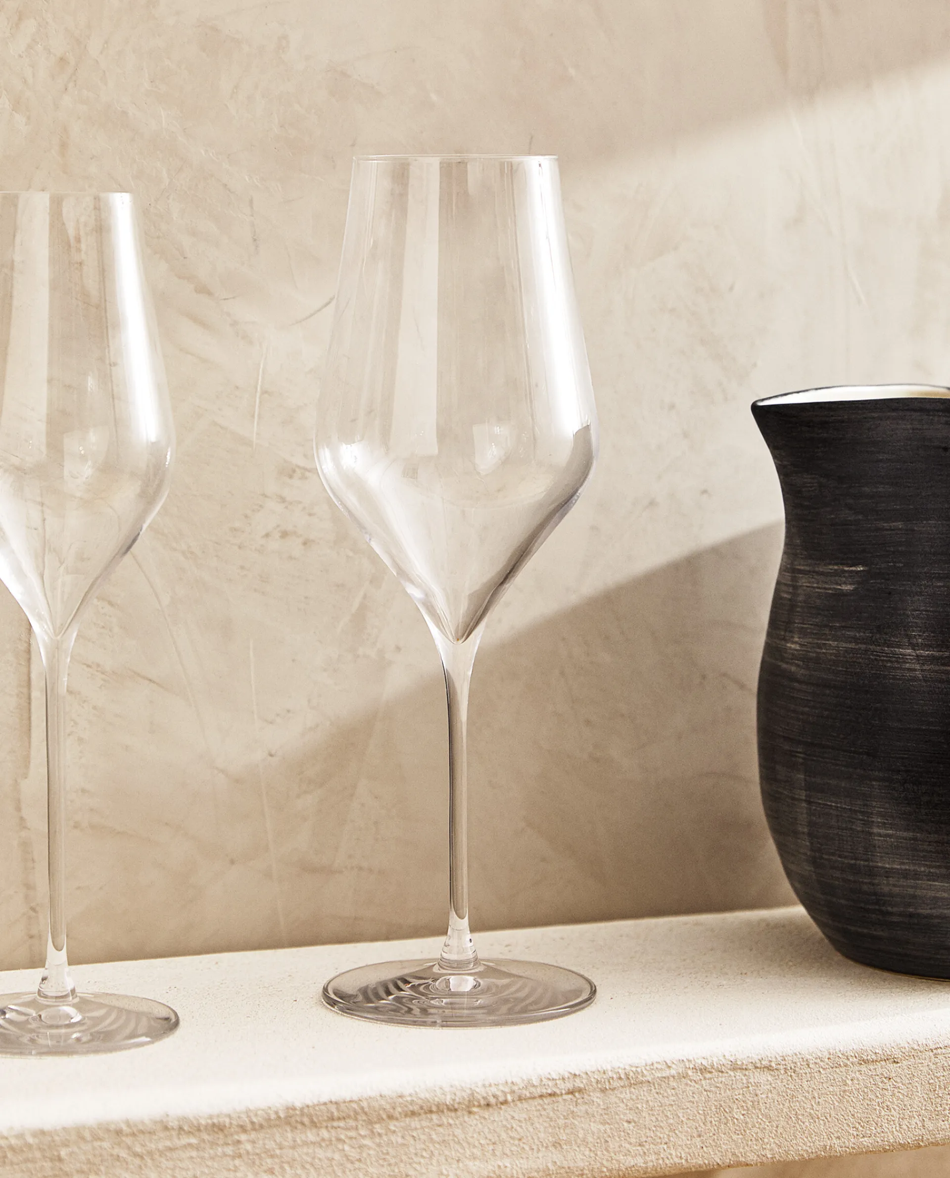 Glasses And Flutes*ZARA Home Plain Crystalline Wine Glass Transparent