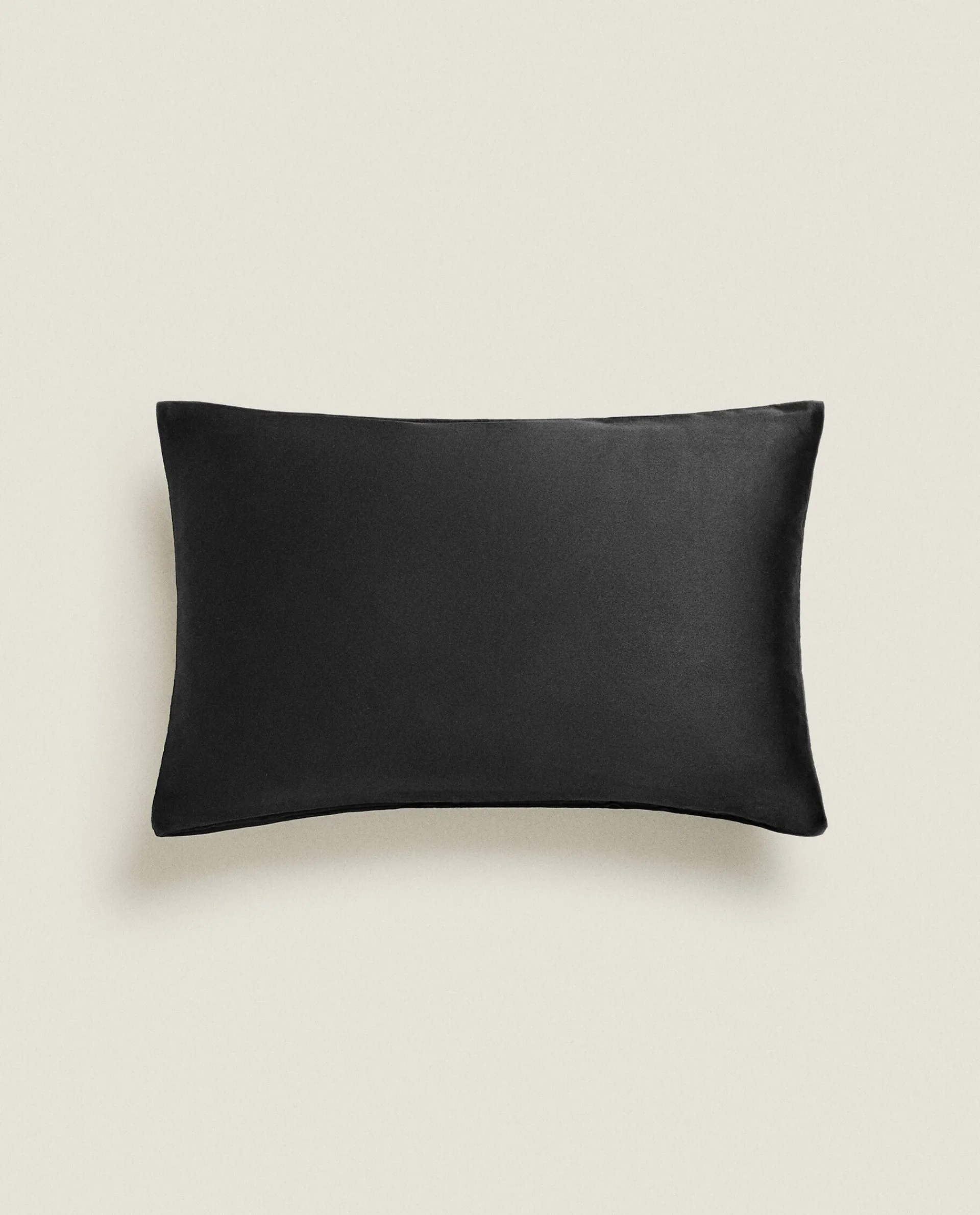 Solid*ZARA Home Pleated Throw Pillow Cover Black