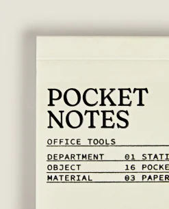 Stationery*ZARA Home Pocket Notepad Cream