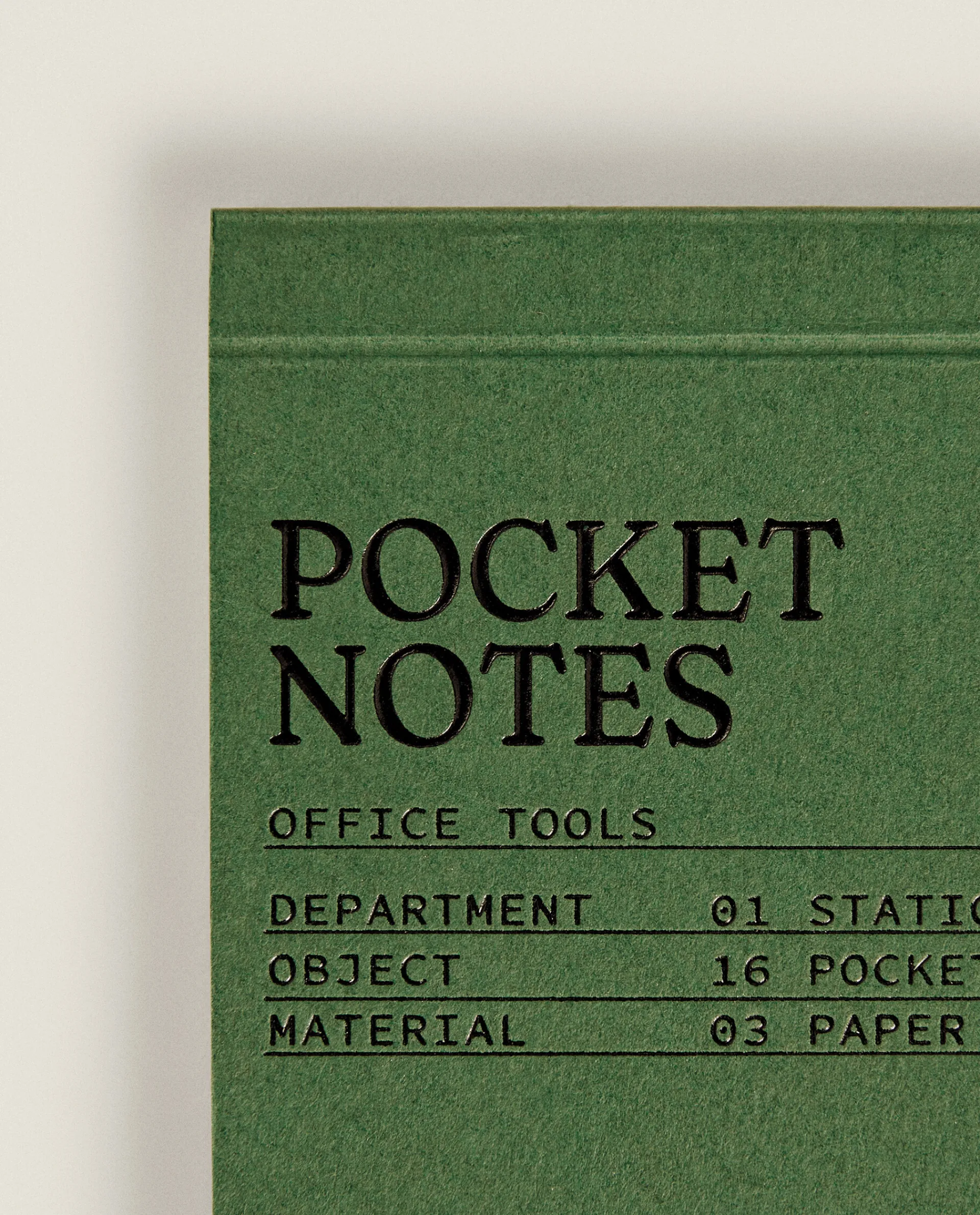 Stationery*ZARA Home Pocket Notepad Green