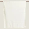 Blankets*ZARA Home Pointelle Cotton Blanket Oyster White