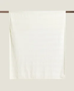 Blankets*ZARA Home Pointelle Cotton Blanket Oyster White