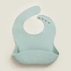 Mealtime*ZARA Home Polka Dot Silicone Bib Green