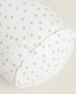 Crib Bedding*ZARA Home Printed Bolster Cushion White