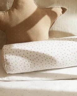 Crib Bedding*ZARA Home Printed Bolster Cushion White