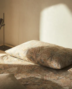 Pillowcases*ZARA Home Printed Pillowcase Grey/Blue