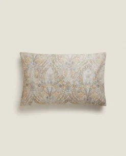 Pillowcases*ZARA Home Printed Pillowcase Grey/Blue