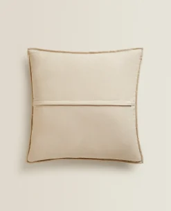 Quilts*ZARA Home Quilted Dotted Throw Pillow Cover Beige