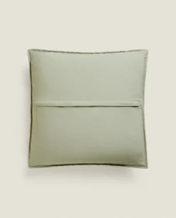 Quilts*ZARA Home Quilted Dotted Throw Pillow Cover Green