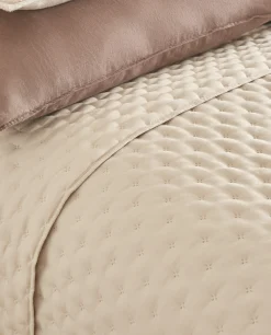 Quilts*ZARA Home Quilted Quilt With Dots Beige